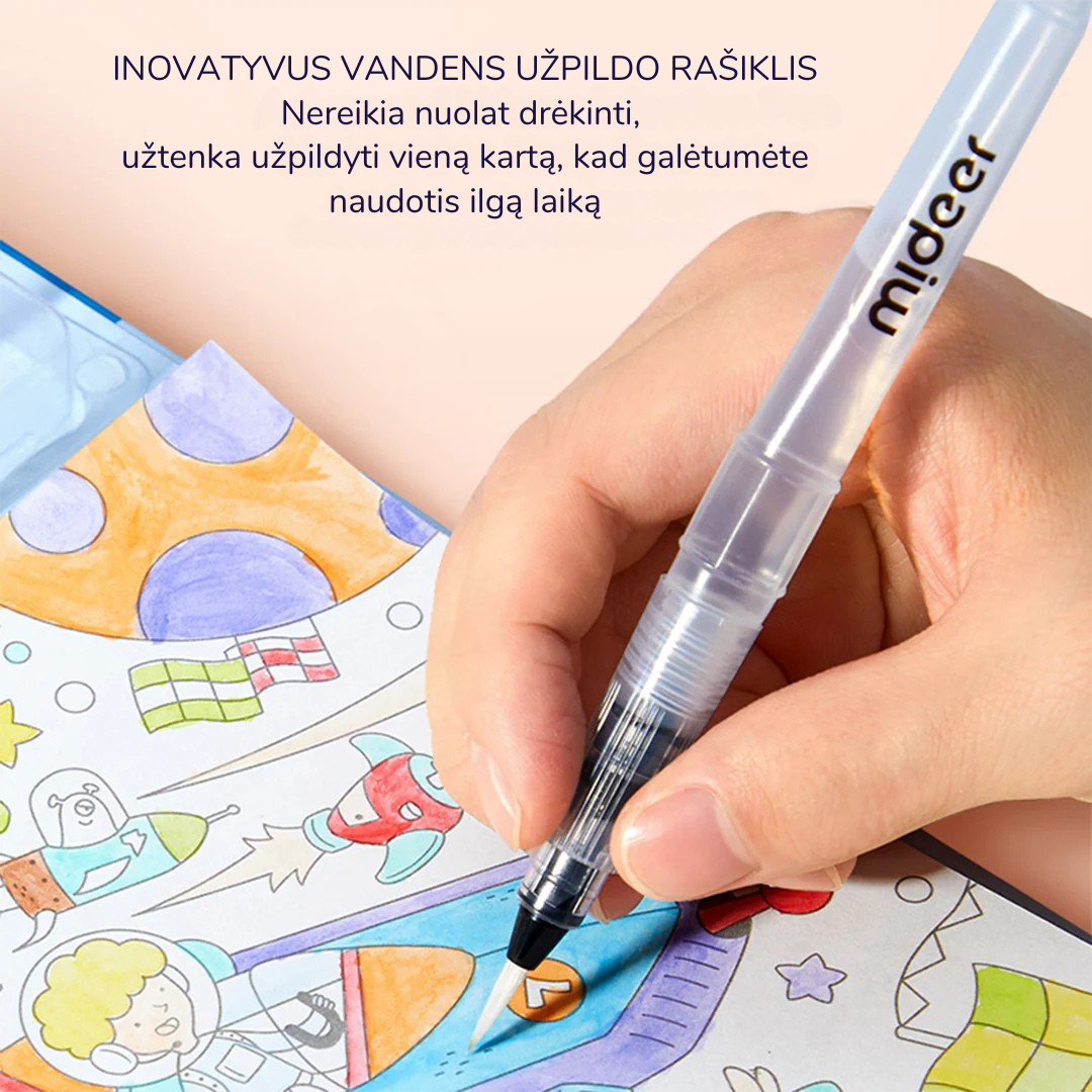 Tapymo akvarele rinkinys - Paslapčių pasaulio ekspedicija