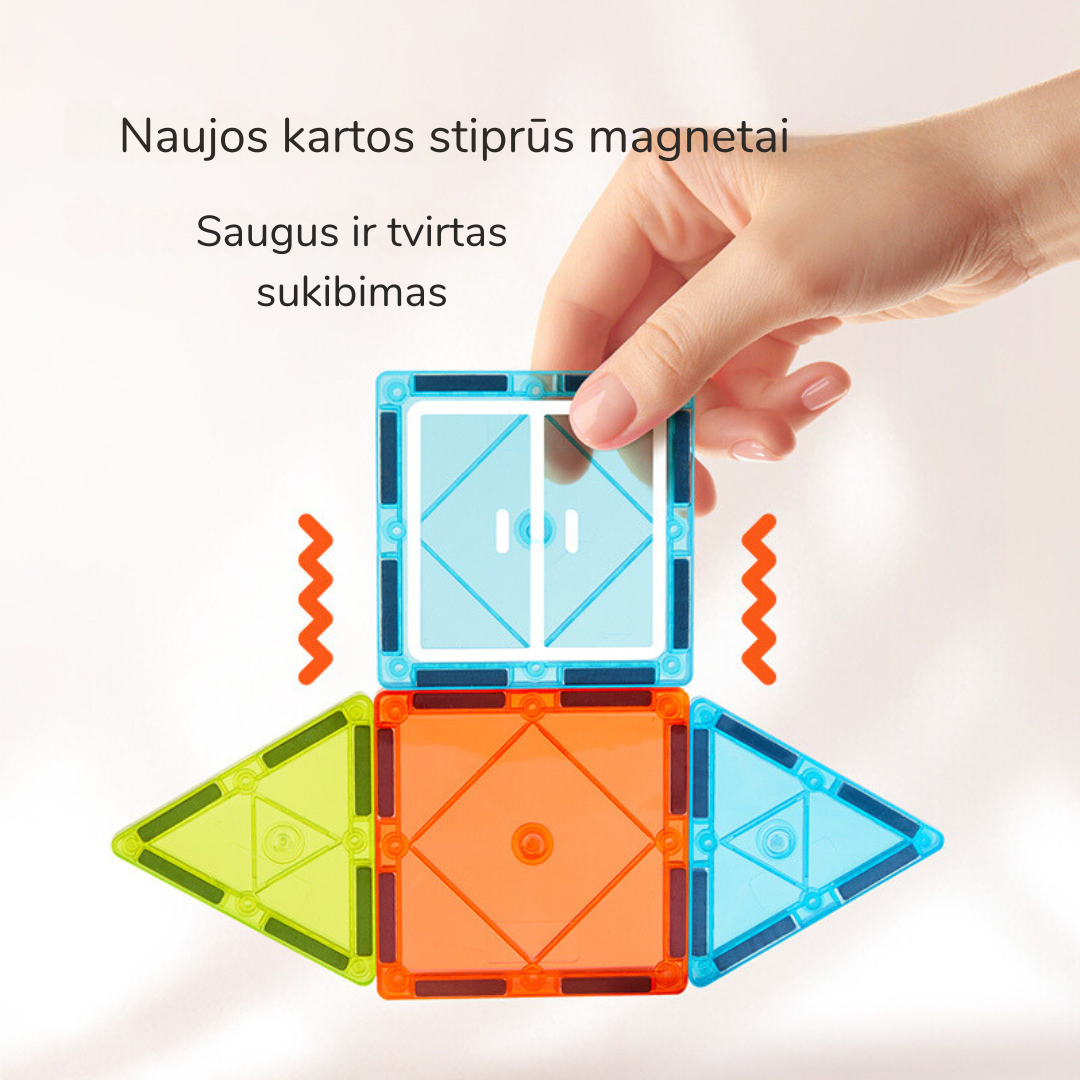 Magnetinis konstruktorius - Mažasis architektas - 36 dalių