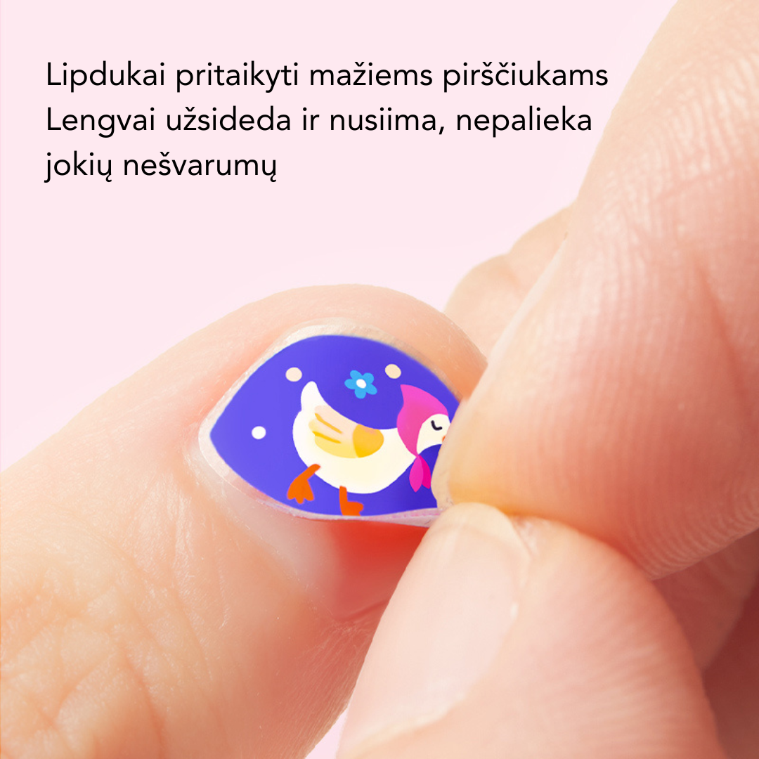 Madingi nagų lipdukai - Sodo tematika