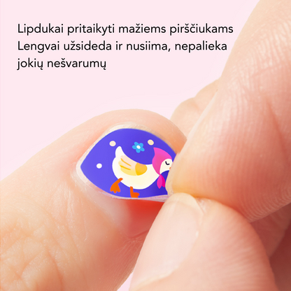 Madingi nagų lipdukai - Sodo tematika