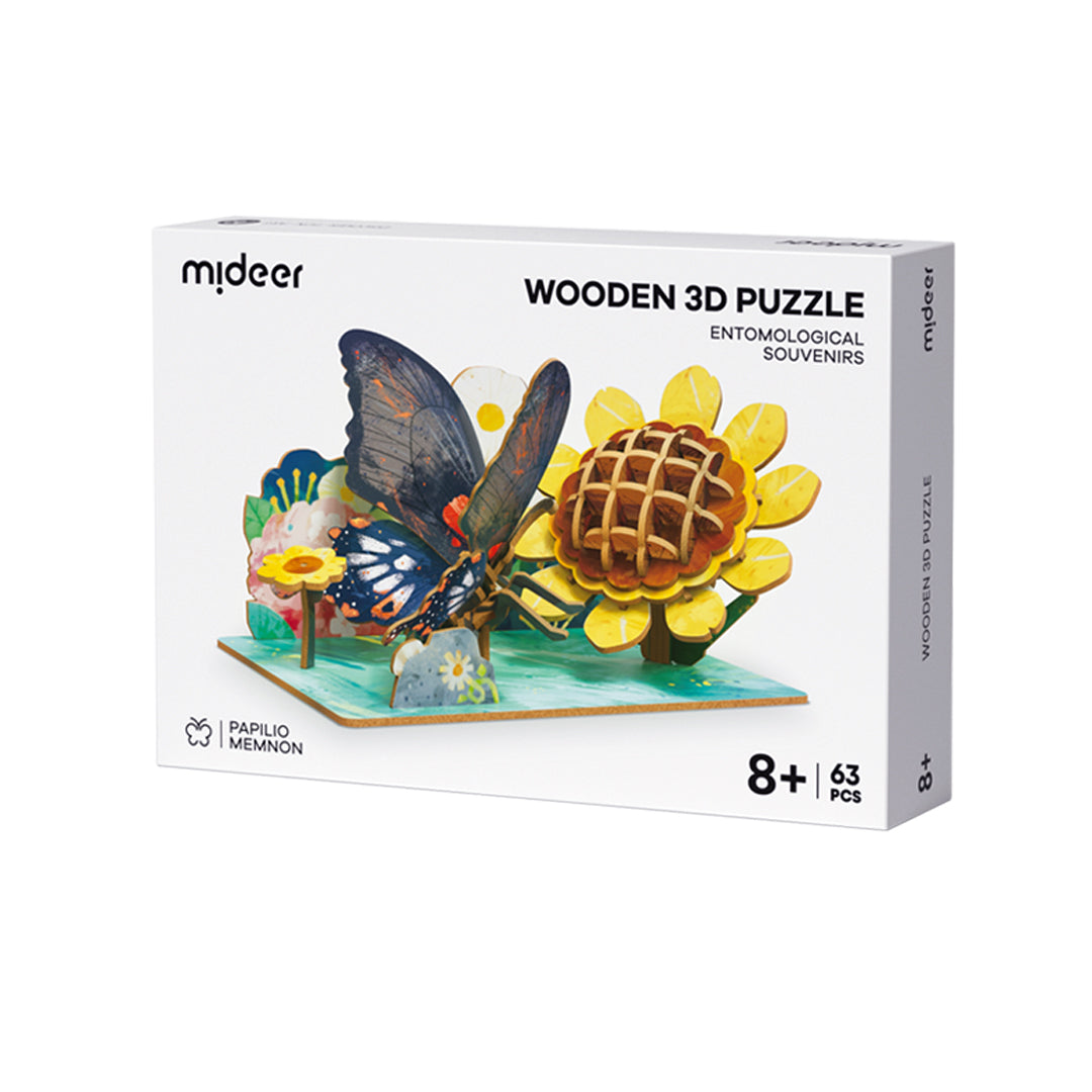Medinė 3D dėlionė - Drugys